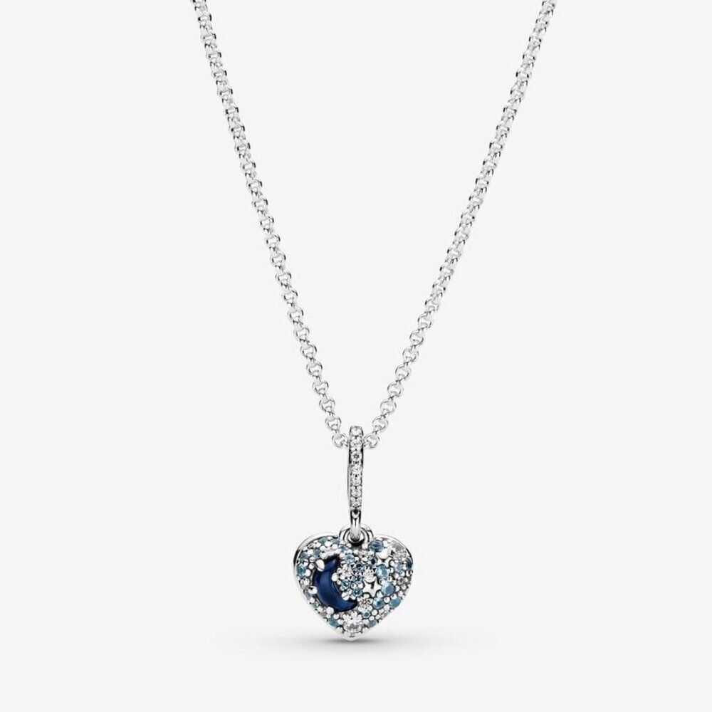 Pandora Blue Moon and Stars Necklace